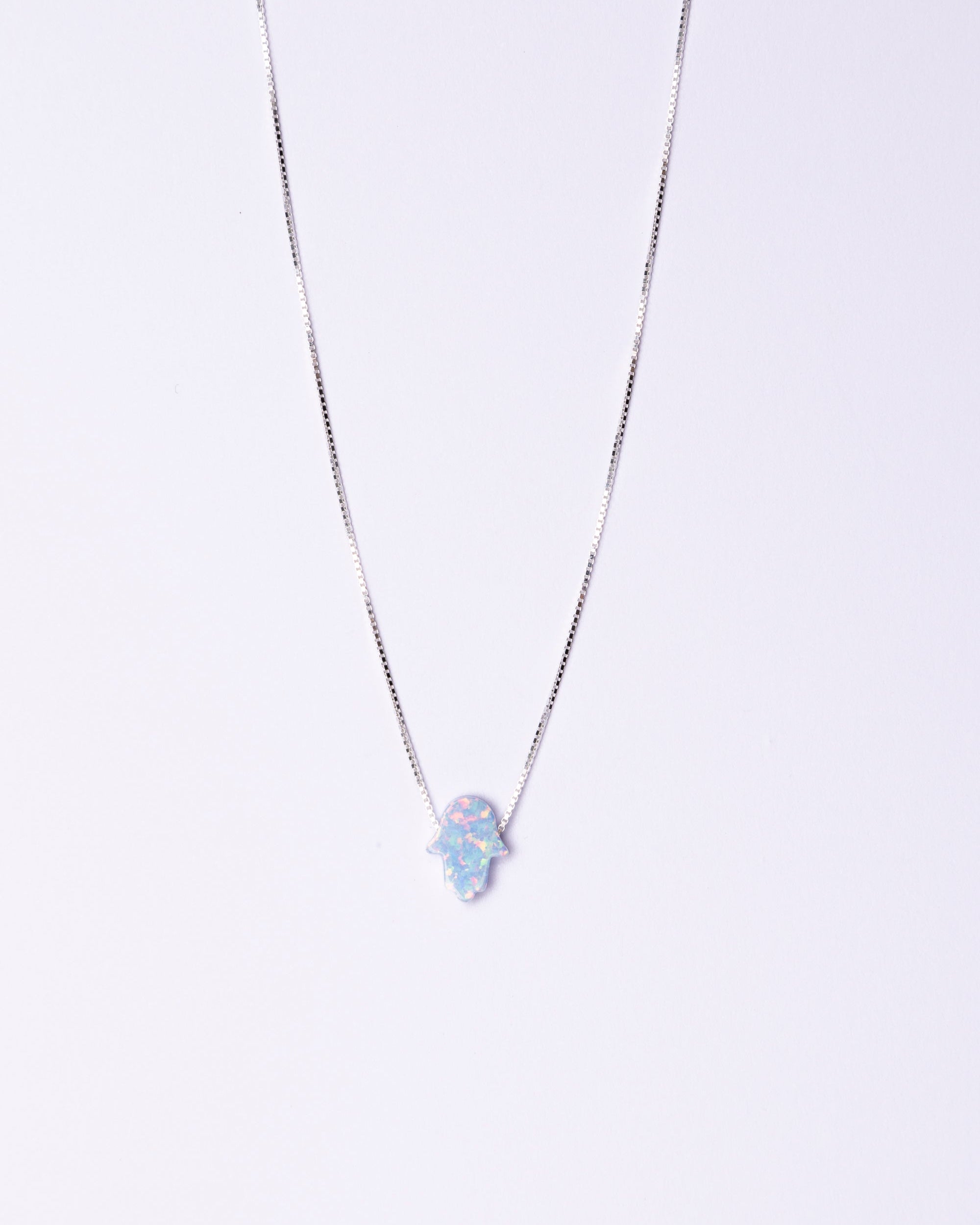 Hamsa Silver/Lt Blue