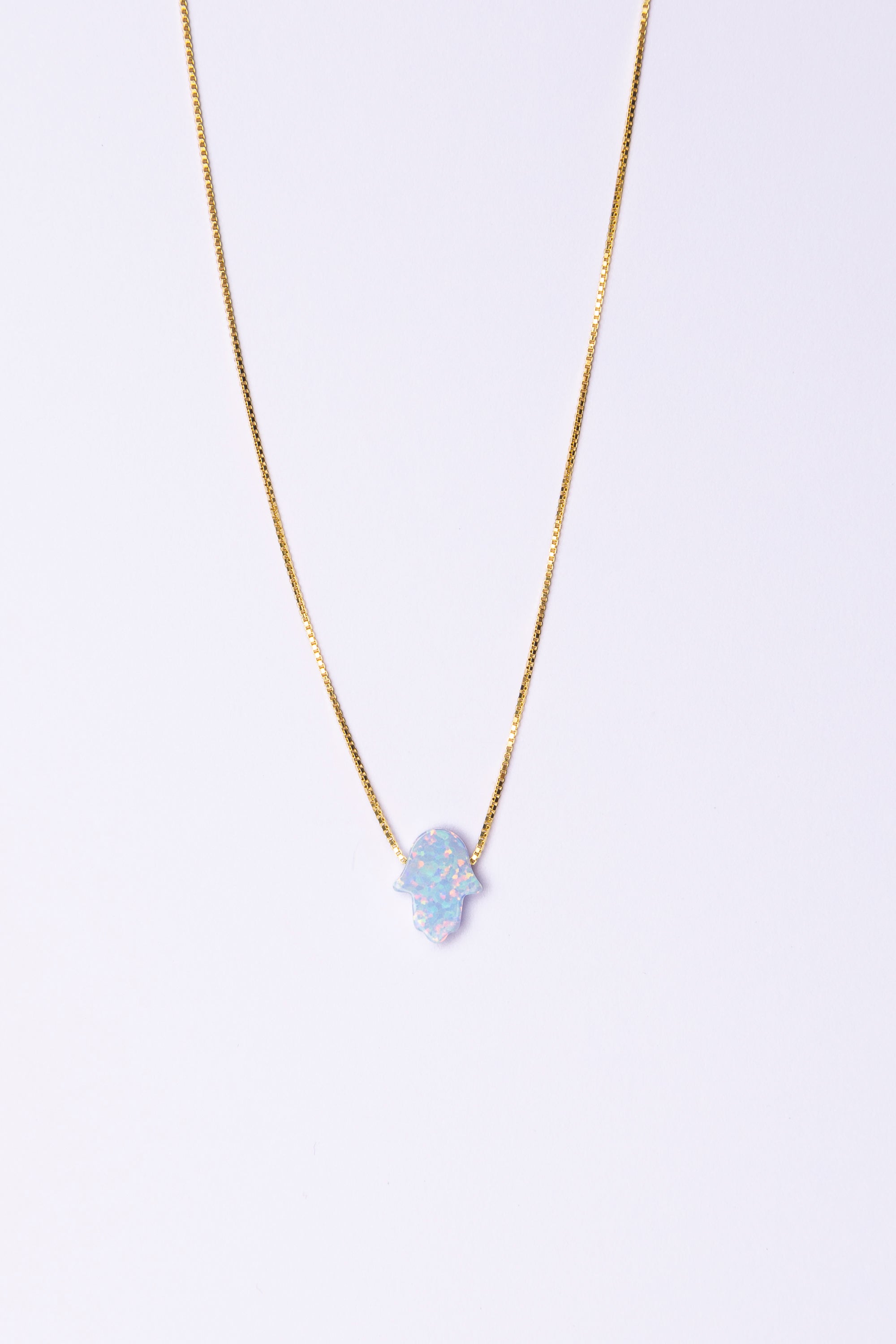 Hamsa Lt Blue/Gold