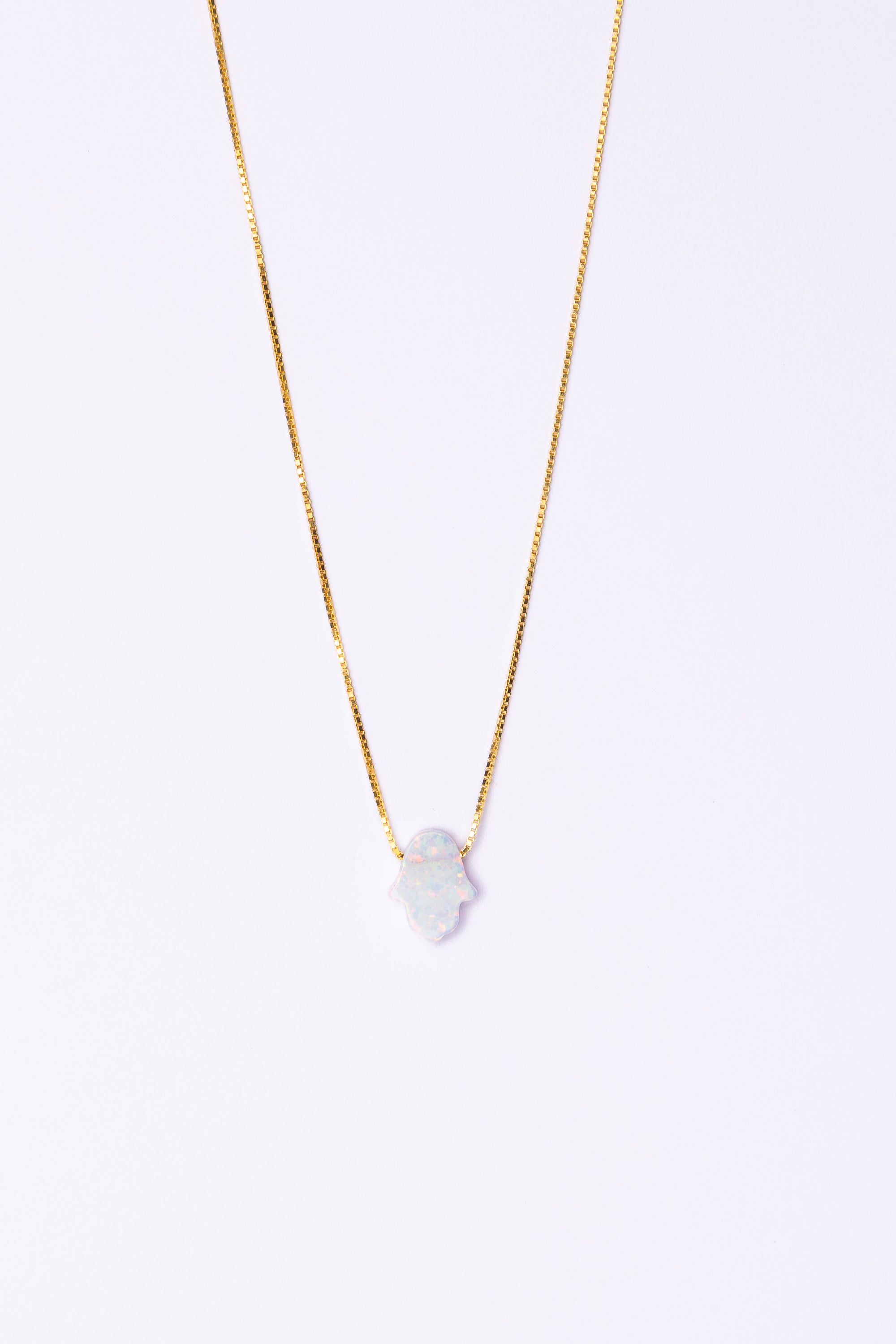 Hamsa Gold/White