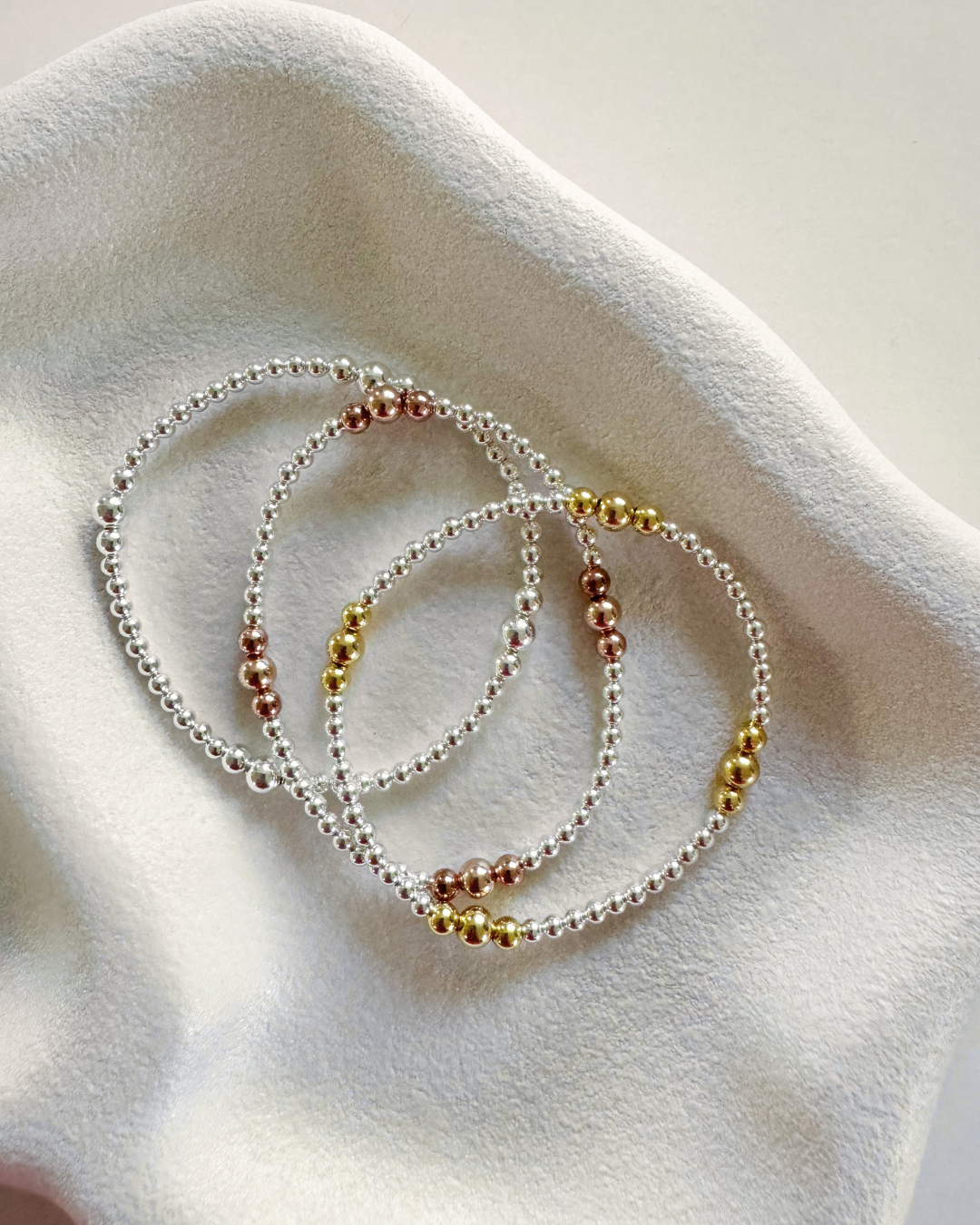 Beaded stacker bracelets