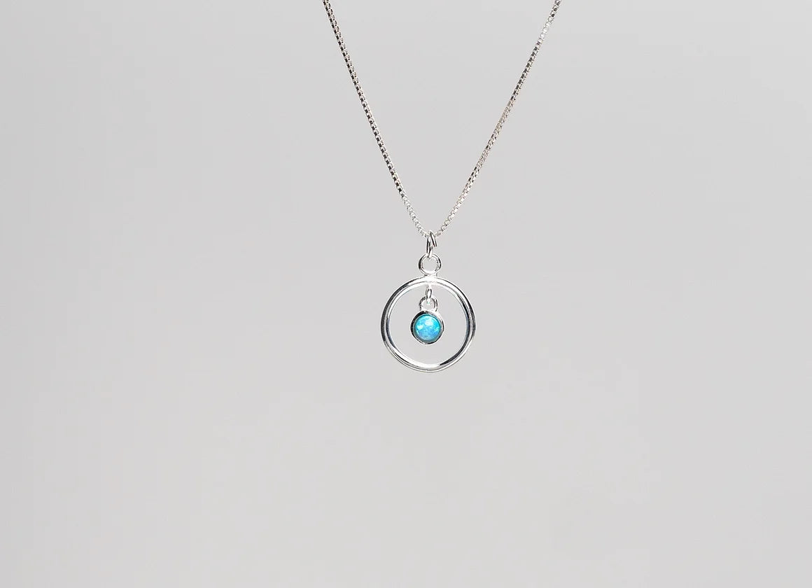 Framed Opal Neckalce