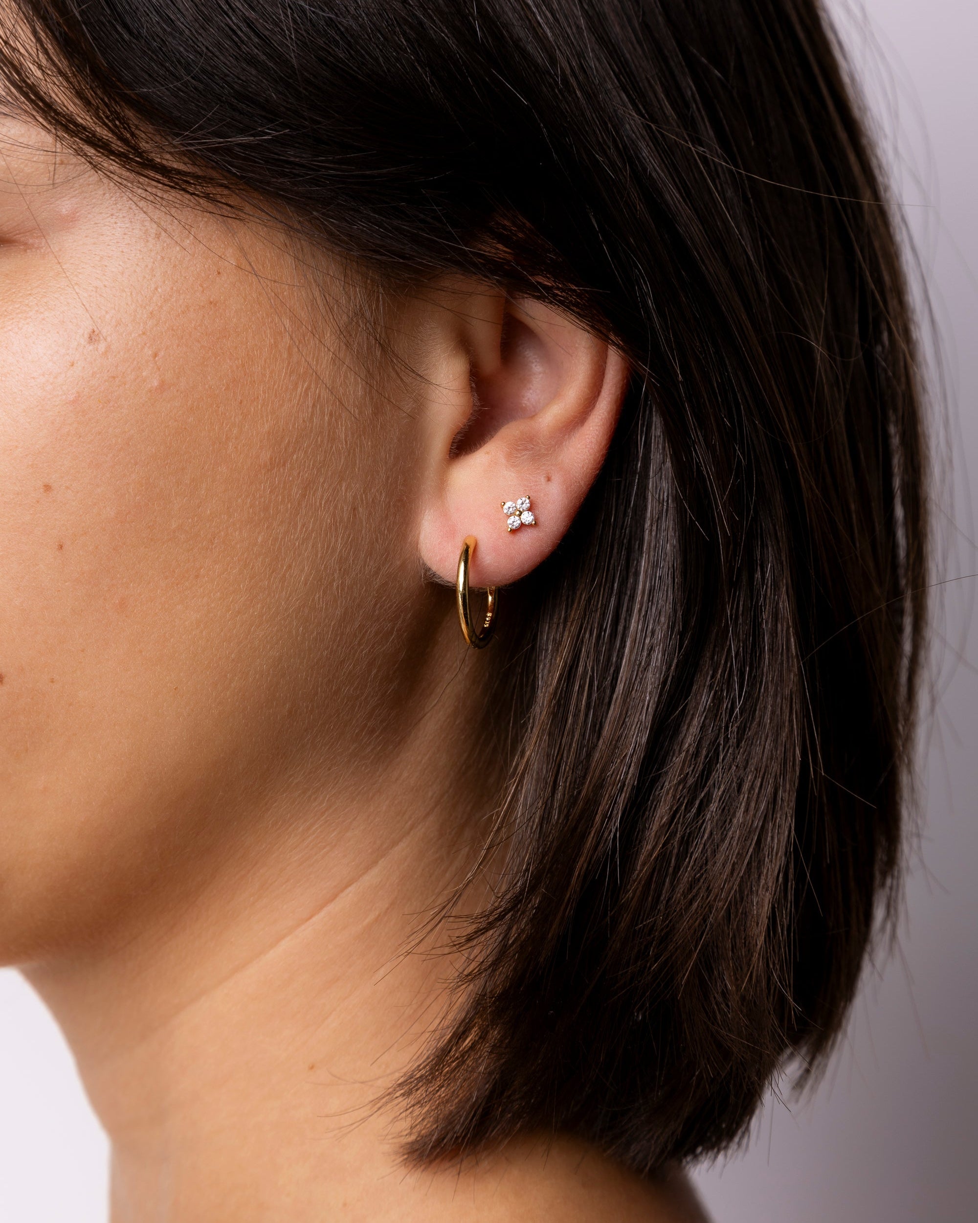 Aurora Studs with our Loop Earring 