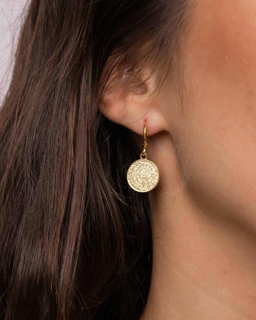 Phaestos Disc Earrings