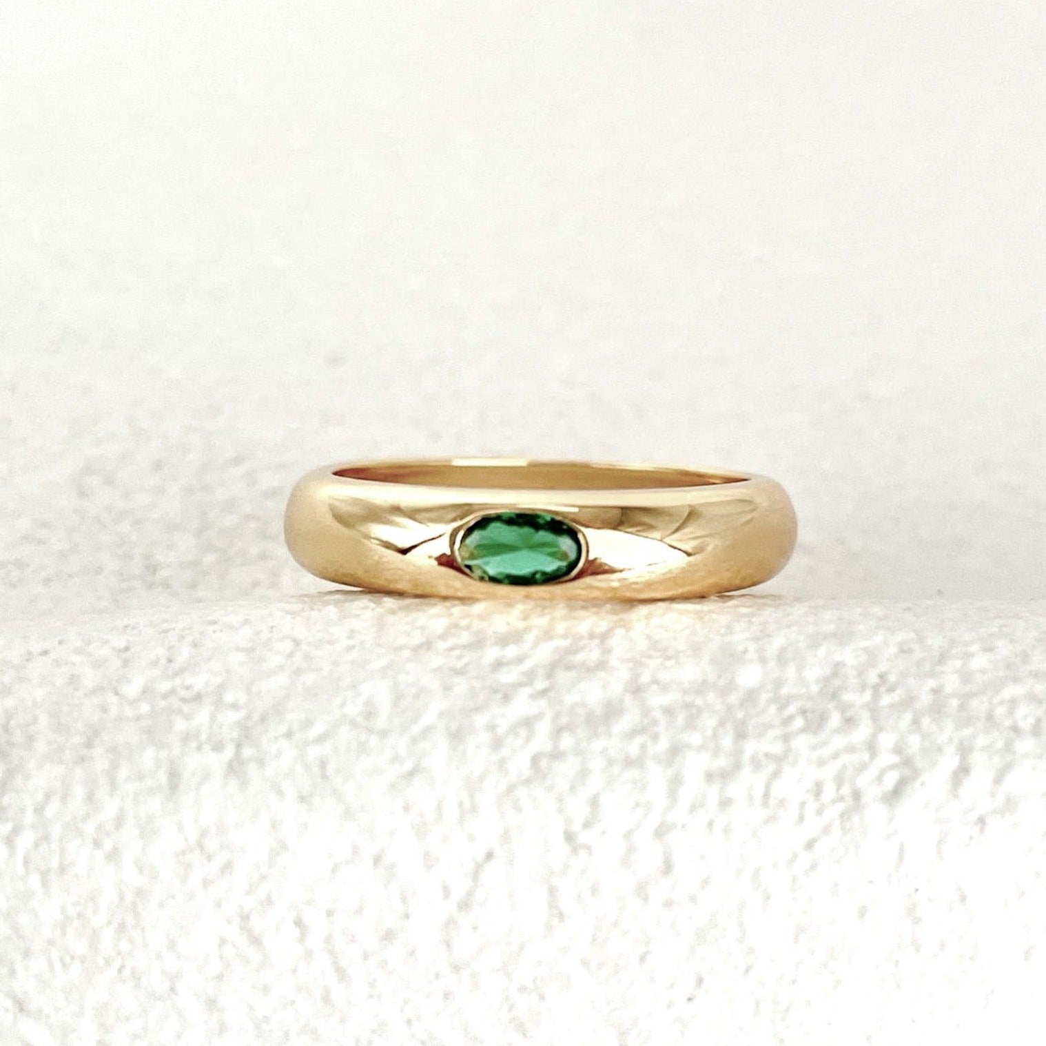 Hera Ring, Green Quartz