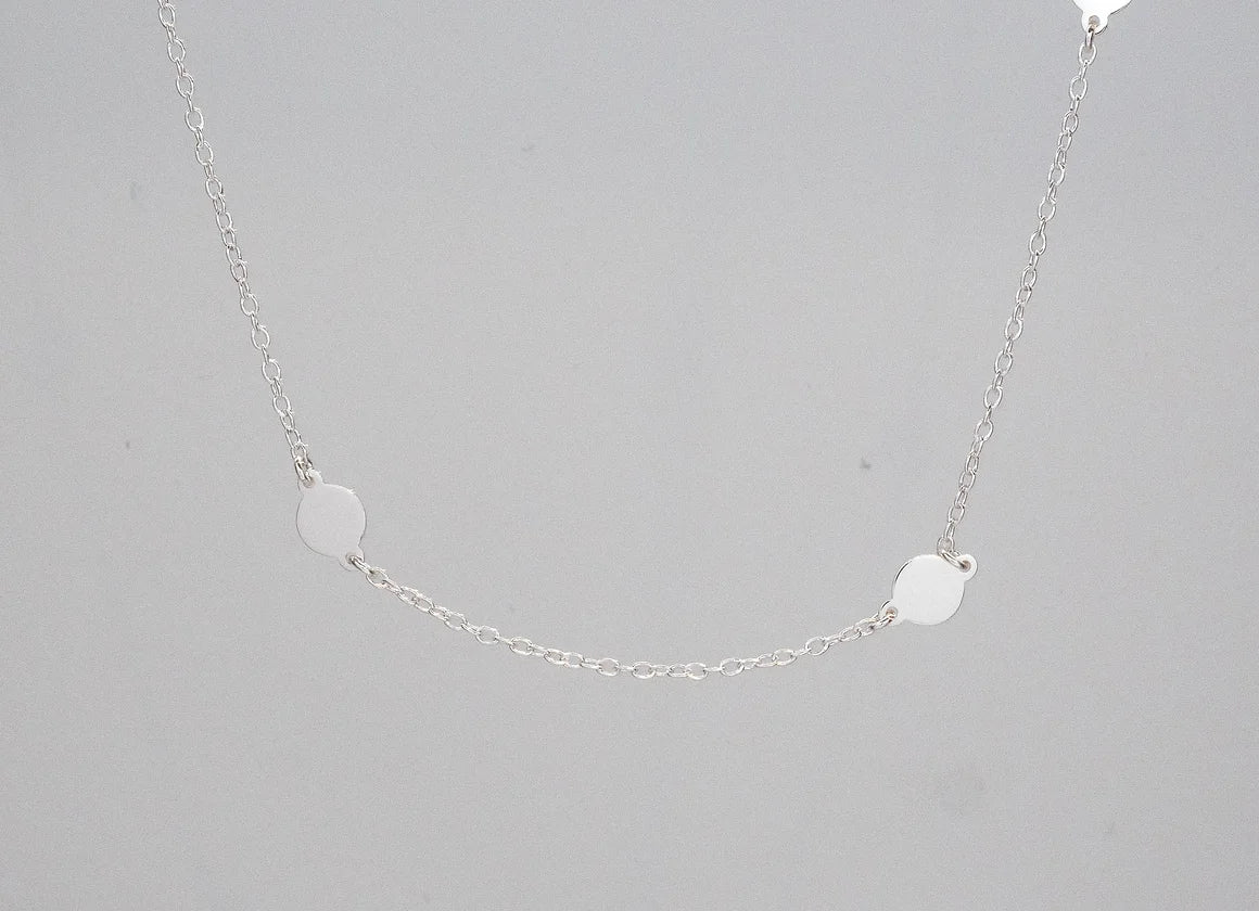 Simple silver online chain design